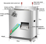 Combined Meat Grinder and Filling Machine